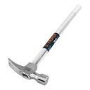 Martillo pulido mango tubular uña recta 20 OZ.