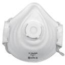 Respirador N95 con valvula para polvos y particula.