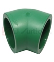 Codo 3 x 45, 90mm vde.tuboplus.