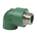 Codo 3/4 x 90 25mm macho vde.tuboplus.