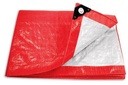 Lona 4 x 6 mts roja.