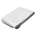 Lona 6 x 12 mts blanca.