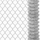 Rollo de malla ciclonica calibre 12.5 20 mts x 1 mts (abertura de 69 milimetros ) .