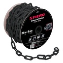 Cadena de plastico 8mm, negra.