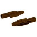 Paquete de 50 taquetes de plastico de 5/16".