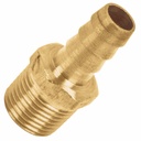 Niple terminal 3/8" x 3/8" para gas espiga.