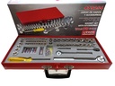 Juego 76 pz dados y acc. 1/4" 3/8" 1/2".