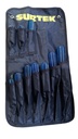 Juego 10 destornilladores combinado azul.