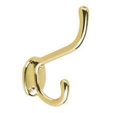 Gancho perchero laton brillante.