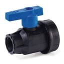 Valvula de esfera 3/4" negra rotoplas.