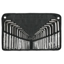 Juego de 30 llaves allen standart y milimetricas con punta de bola con estuche.