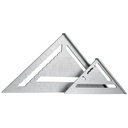 Escuadra 7" de aluminio para muros de yeso.