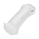 Piola blanca de poliester diamante de 4 mm x 30 mts.