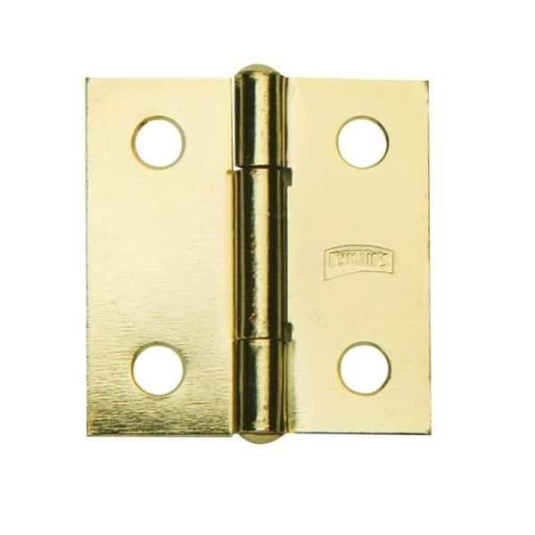 Bisagra latonada modelo 110 E de 1" x 1 1/16" con tornilleria.
