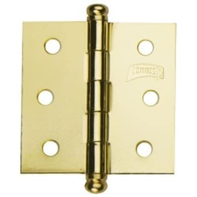 Bisagra latonada modelo 830 E de 3" x 3" con tornilleria.