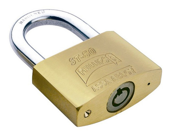 Candado ST-50, con llave bancaria.