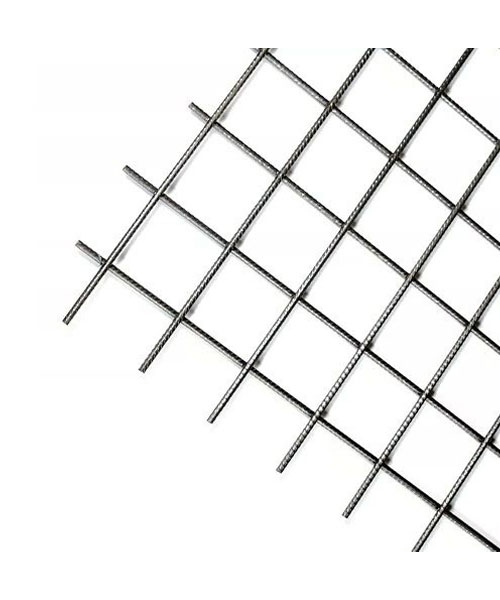 Malla electrosoldada 6-6-10-10 calibre 10 color blanco.