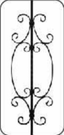 Panel vertical de 2.44 x 90 cm.