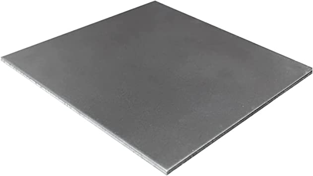 Placa cuadrada de 10 centimetros, espesor 1/2"