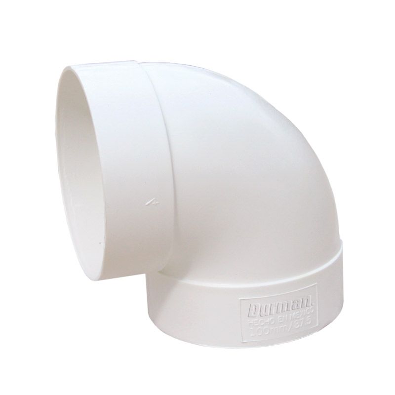 Codo PVC 8"x90° sanitario.