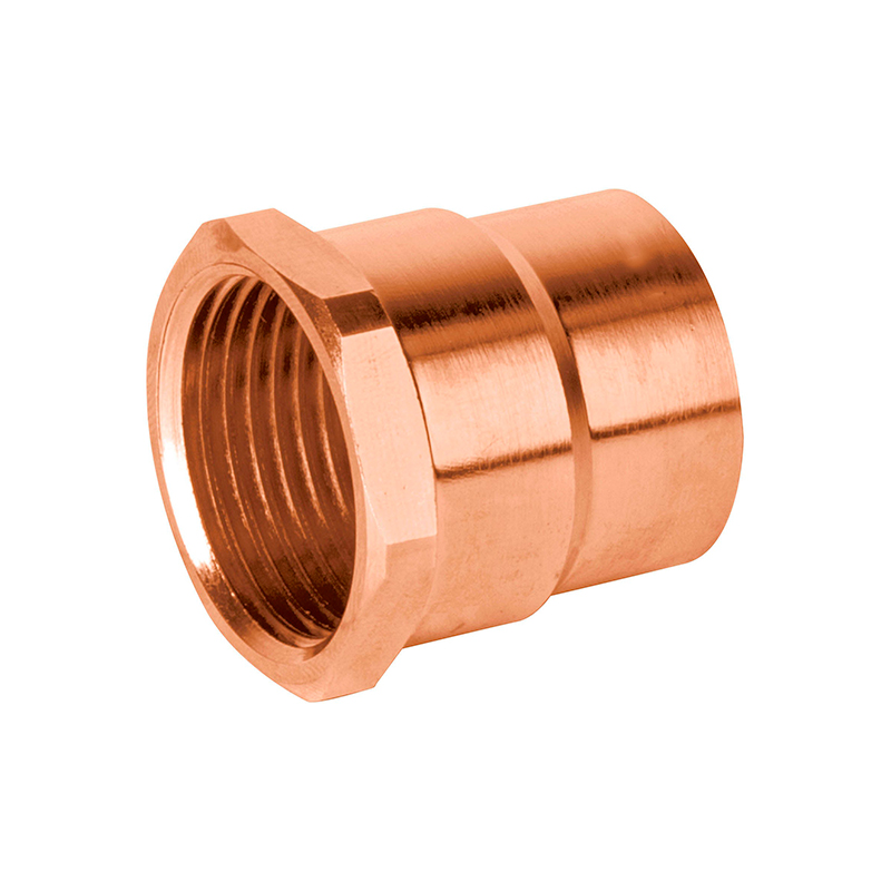 Conector de cobre cuerda interior 1 1/4".