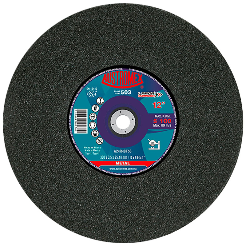 Disco para corte de metal de 12".