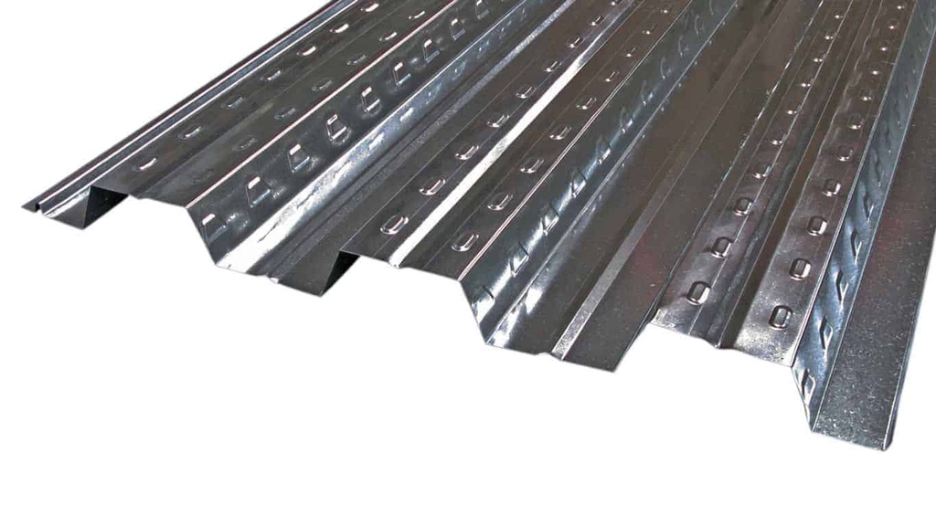 Lamina losacero 4'x20' calibre 24 (90x6.10 metros). Azul