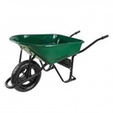 Carretilla verde de 4.75' con llanta imponchable.