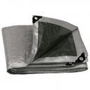Lona reforzada 5 x 7 mts gris.