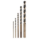 Juego de 5 brocas HSS para metal.