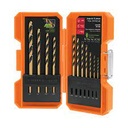 Juego de 13 brocas HSS para metal con estuche.