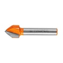 Broca para router corte en "V" de 1/2".