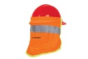 [12355] Cubrenuca para casco, naranja con reflejante.