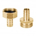 [12708] Conectores macho y hembra 3/4" de laton.