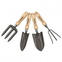 [15030] Juego de 4 herramientas para jardin mango de 6".