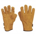[15248] Guantes de carnaza usos generales talla chica.