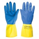 [15269] Guantes de latex reforzados para limpieza talla grande.