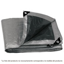 [15364] Lona reforzada 4 x 5 mts de color gris.