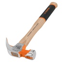 [16654] Martillo pulido mango hickory uña curva de 16 OZ.