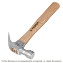 [16753] Martillo pulido mango de madera uña curva 20 OZ.