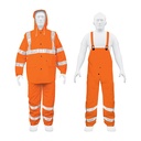 [17409] Conjunto imper c/refle naranja tgrande.