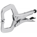 [17417] Pinza de presion 11" tipo "C" mordaza fija.