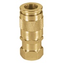 [19029] Cople rapido de laton cuerda 1/4 NPT.
