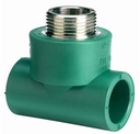 [200172] Tee c/rosca cent macho 1/2" 20mm vde, tu.
