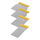 [24200] Juego de 4 cuñas con mango de plastico.