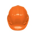 [25036] Casco de seguridad color naranja.