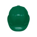 [25045] Casco de seguridad color verde.