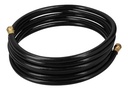 [40079] Manguera negra para gas 3/8" flexible de 5 mts.