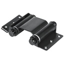 [43184] Bisagra de doble accion acero negro 3".