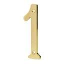 [43679] Numero "1" laton solido de 4".